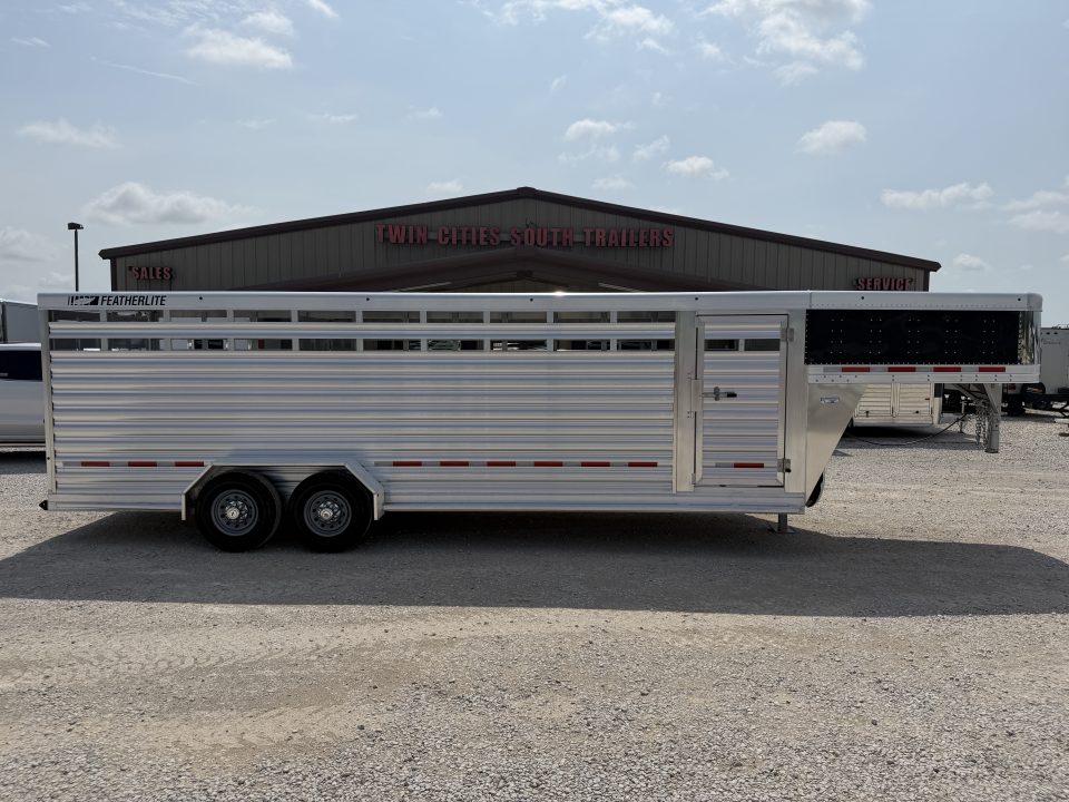New 2026 Featherlite 24' Gooseneck Stock Trailer