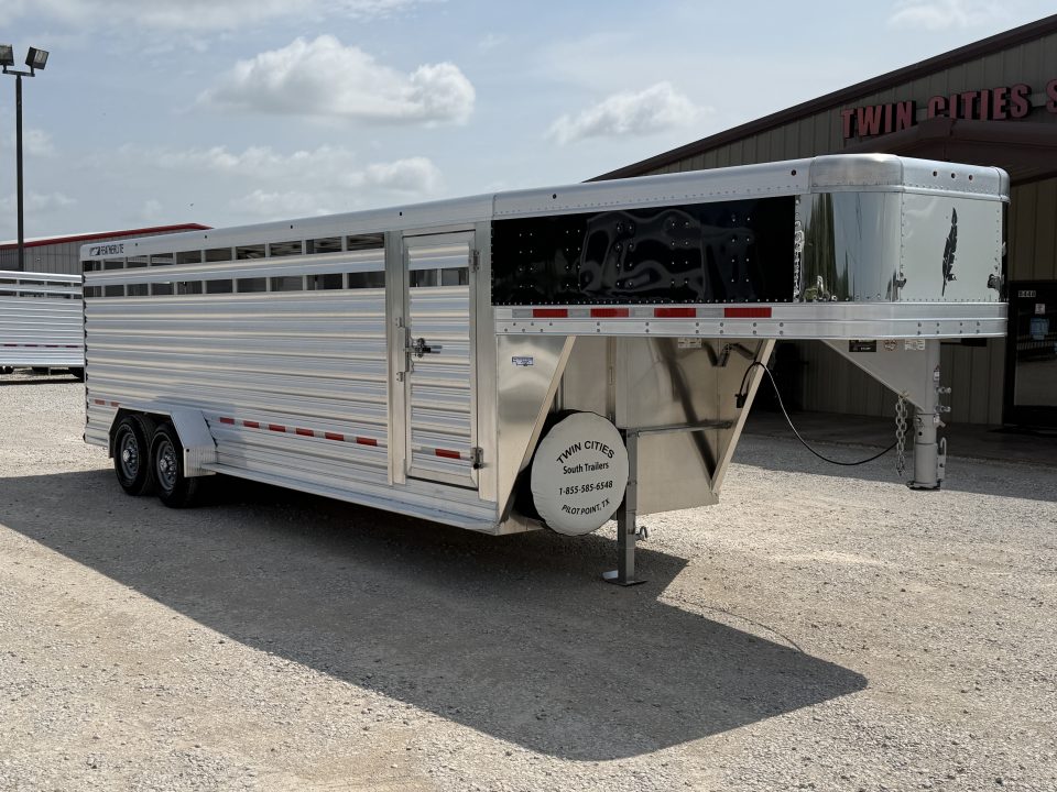 New 2026 Featherlite 24' Gooseneck Stock Trailer