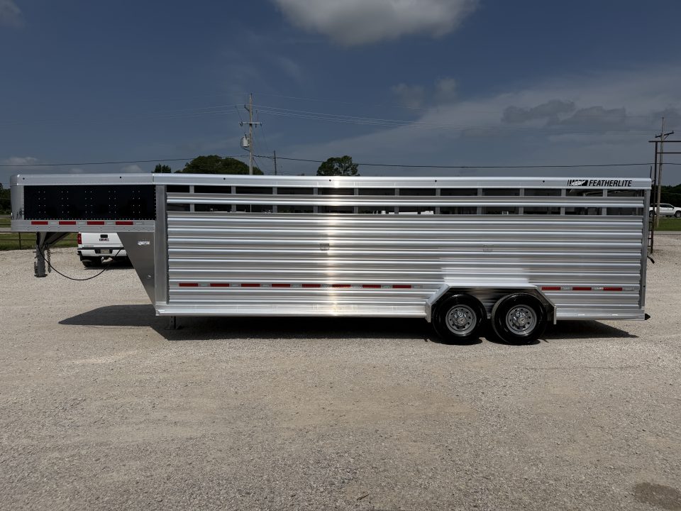 New 2026 Featherlite 24' Gooseneck Stock Trailer