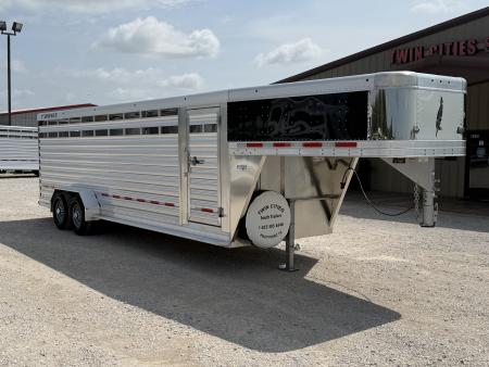 New 2026 Featherlite 24' Gooseneck Stock Trailer