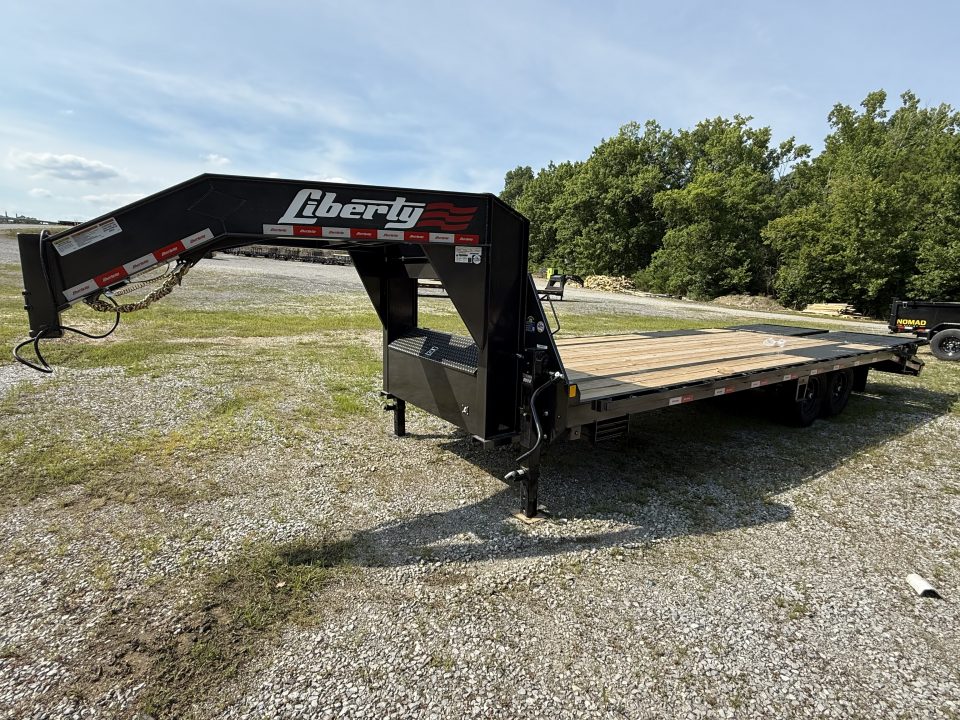 New 2026 Liberty LF14K 20+5 Flatbed Trailer, MAMMOTH RAMPS, DUAL JACKS