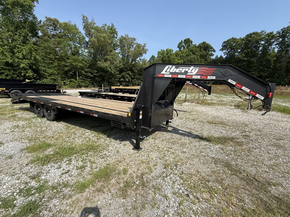 New 2026 Liberty LF14K 20+5 Flatbed Trailer, MAMMOTH RAMPS, DUAL JACKS