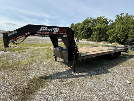New 2026 Liberty LF14K 20+5 Flatbed Trailer, MAMMOTH RAMPS, DUAL JACKS