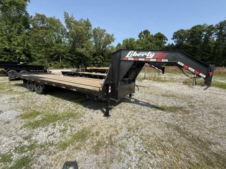New 2026 Liberty LF14K 20+5 Flatbed Trailer, MAMMOTH RAMPS, DUAL JACKS