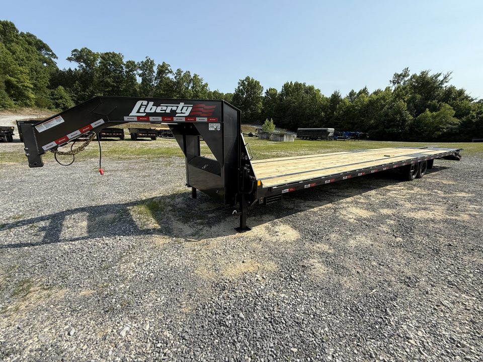 New 2026 Liberty LF16K 35+5 Flatbed Trailer, MAMMOTH RAMPS, OIL BATH AXLES 2 SPD JACKS