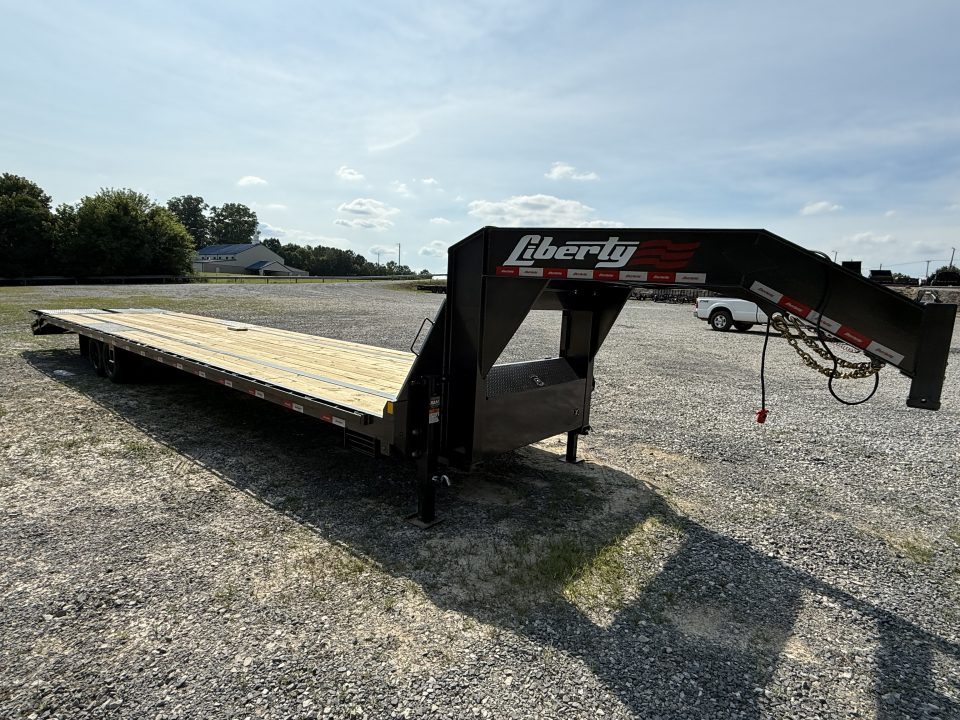 New 2026 Liberty LF16K 35+5 Flatbed Trailer, MAMMOTH RAMPS, OIL BATH AXLES 2 SPD JACKS
