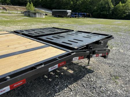 New 2026 Liberty LF16K 35+5 Flatbed Trailer, MAMMOTH RAMPS, OIL BATH AXLES 2 SPD JACKS