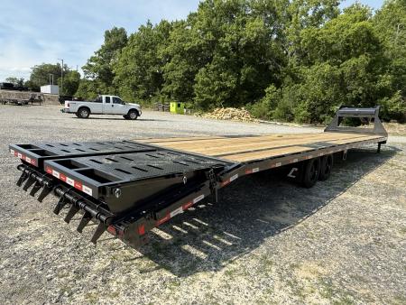 New 2026 Liberty LF16K 35+5 Flatbed Trailer, MAMMOTH RAMPS, OIL BATH AXLES 2 SPD JACKS