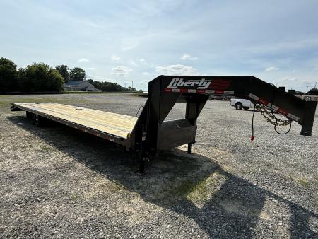 New 2026 Liberty LF16K 35+5 Flatbed Trailer, MAMMOTH RAMPS, OIL BATH AXLES 2 SPD JACKS