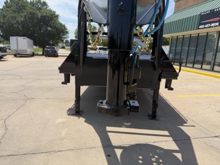 New #144439 2026 MP CUSTOMS 40 X 102 TANDEM AXLE 14K FLATBED GOOSENECK W/ MAXX RAMPS