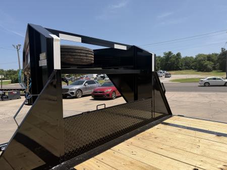New #144439 2026 MP CUSTOMS 40 X 102 TANDEM AXLE 14K FLATBED GOOSENECK W/ MAXX RAMPS