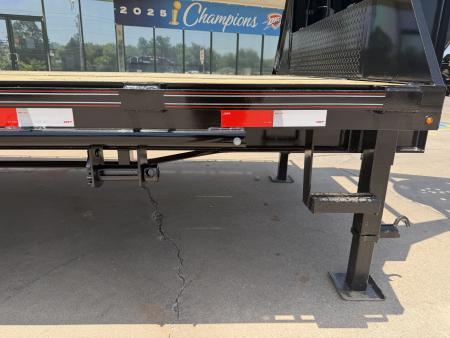 New #144439 2026 MP CUSTOMS 40 X 102 TANDEM AXLE 14K FLATBED GOOSENECK W/ MAXX RAMPS