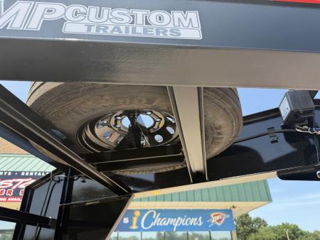New #144439 2026 MP CUSTOMS 40 X 102 TANDEM AXLE 14K FLATBED GOOSENECK W/ MAXX RAMPS
