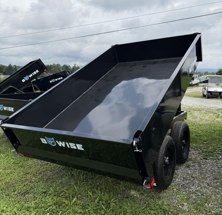 New 2026 BWise 6x10 Deckover Dump Trailer w/ One Piece Gate (7K GVW)