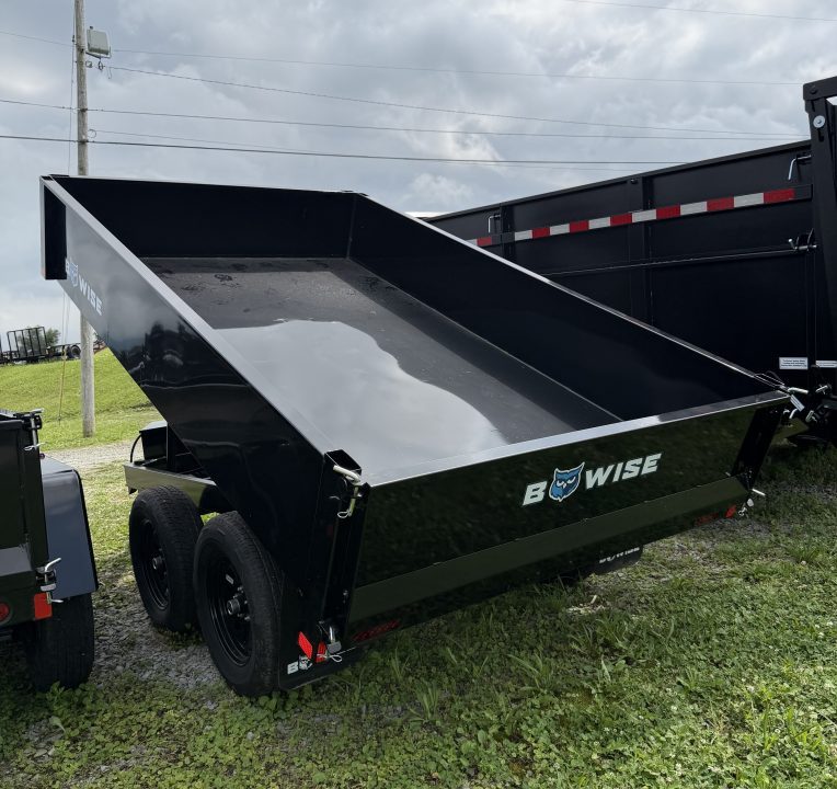 New 2026 BWise 6x10 Deckover Dump Trailer w/ One Piece Gate (7K GVW)