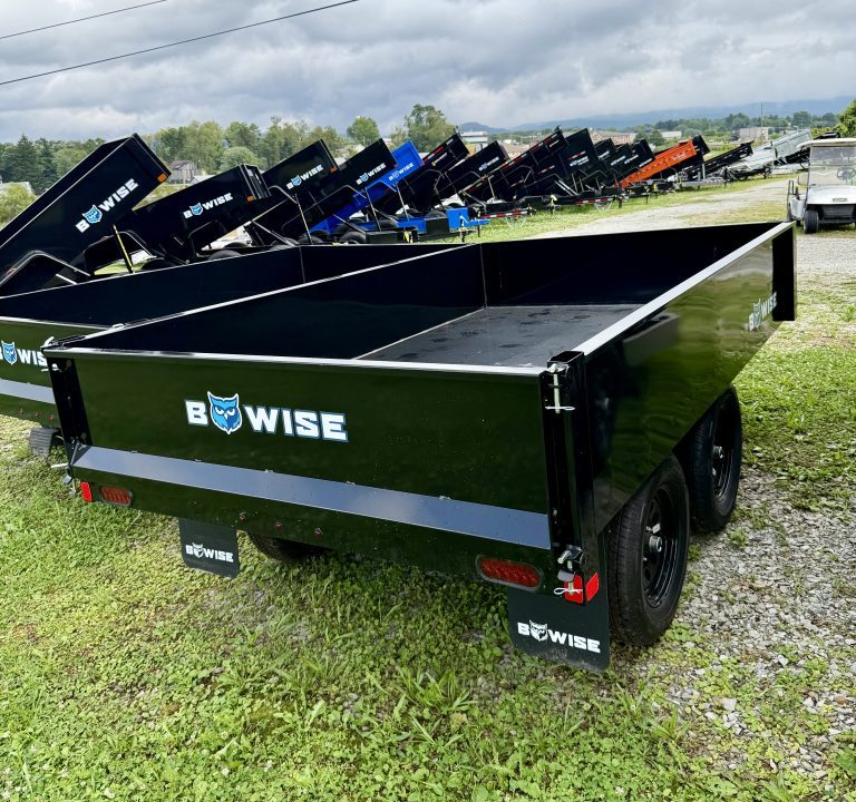 New 2026 BWise 6x10 Deckover Dump Trailer w/ One Piece Gate (7K GVW)