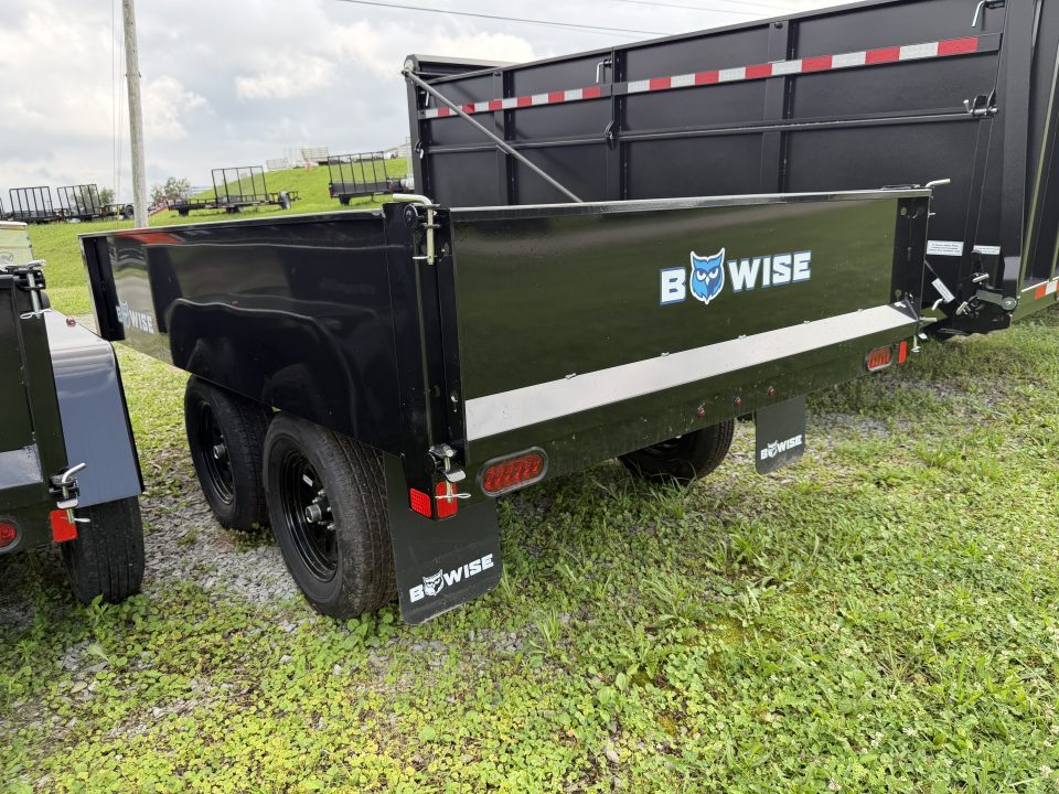 New 2026 BWise 6x10 Deckover Dump Trailer w/ One Piece Gate (7K GVW)