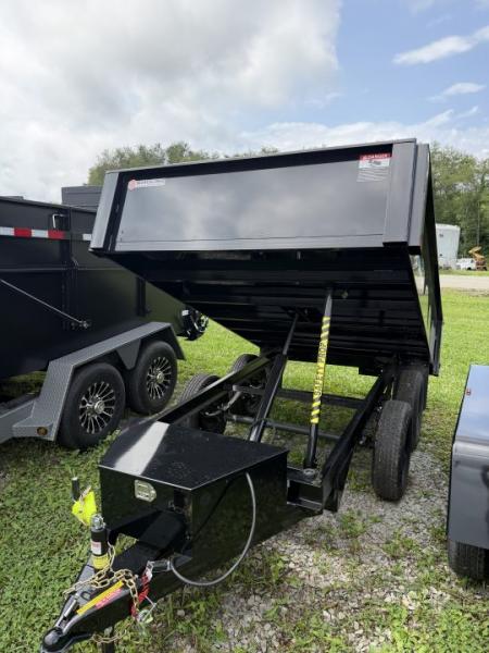 New 2026 BWise 6x10 Deckover Dump Trailer w/ One Piece Gate (7K GVW)