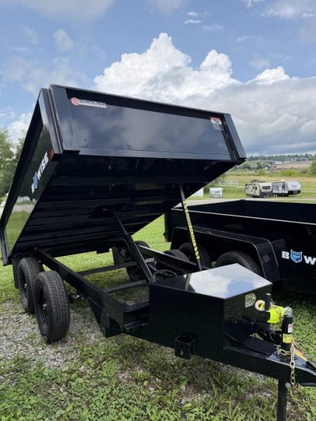 New 2026 BWise 6x10 Deckover Dump Trailer w/ One Piece Gate (7K GVW)