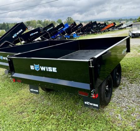 New 2026 BWise 6x10 Deckover Dump Trailer w/ One Piece Gate (7K GVW)