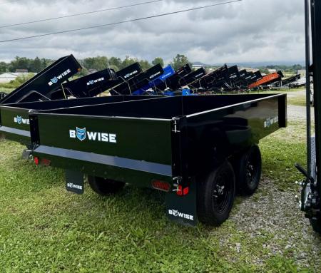 New 2026 BWise 6x10 Deckover Dump Trailer w/ One Piece Gate (7K GVW)