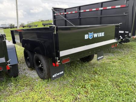 New 2026 BWise 6x10 Deckover Dump Trailer w/ One Piece Gate (7K GVW)