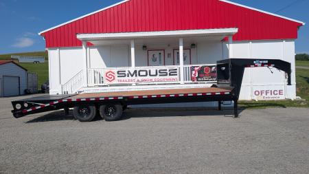 New 2027 BWise 19+5 Deckover Gooseneck Trailer w/ Full Width Wedge Ramps (16,800# GVW!!!)