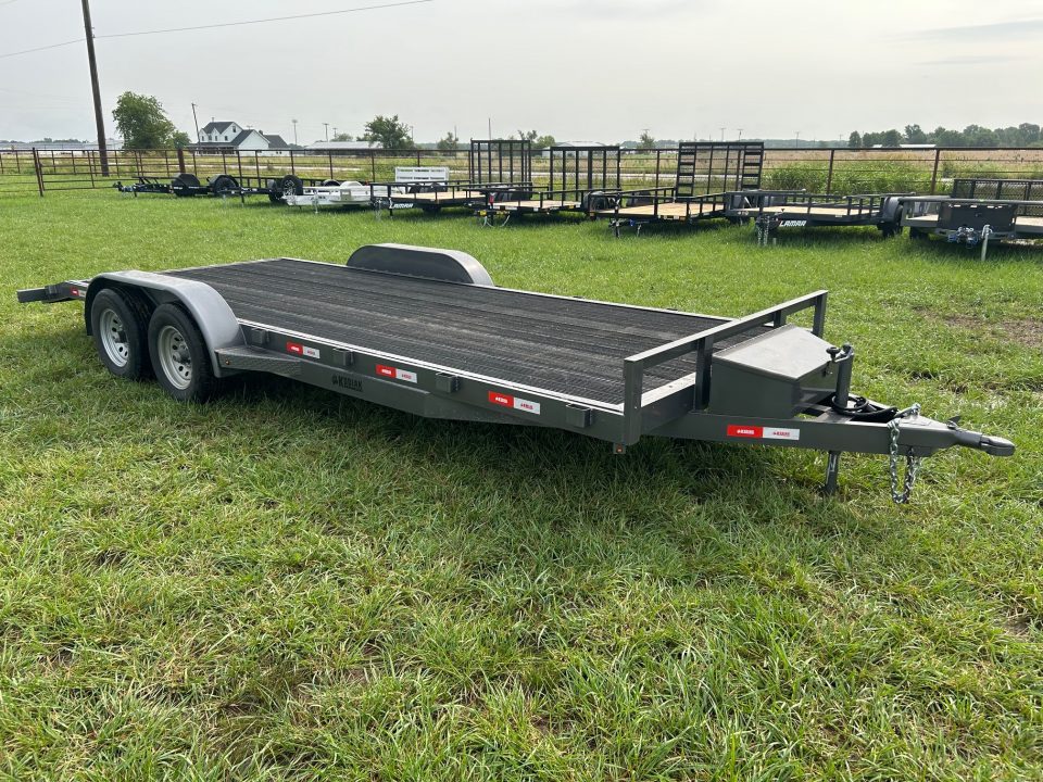New 2024 Kodiak 83x20 Tandem 12K Carhauler w/ Slide in Ramps, Toolbox, & Composite Rubber Floor