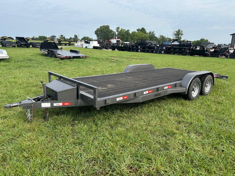 New 2024 Kodiak 83x20 Tandem 12K Carhauler w/ Slide in Ramps, Toolbox, & Composite Rubber Floor