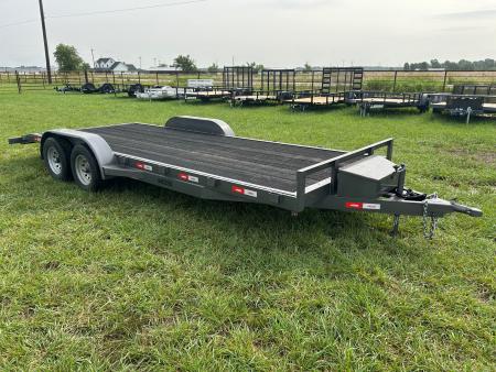 New 2024 Kodiak 83x20 Tandem 12K Carhauler w/ Slide in Ramps, Toolbox, & Composite Rubber Floor