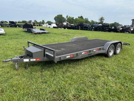 New 2024 Kodiak 83x20 Tandem 12K Carhauler w/ Slide in Ramps, Toolbox, & Composite Rubber Floor