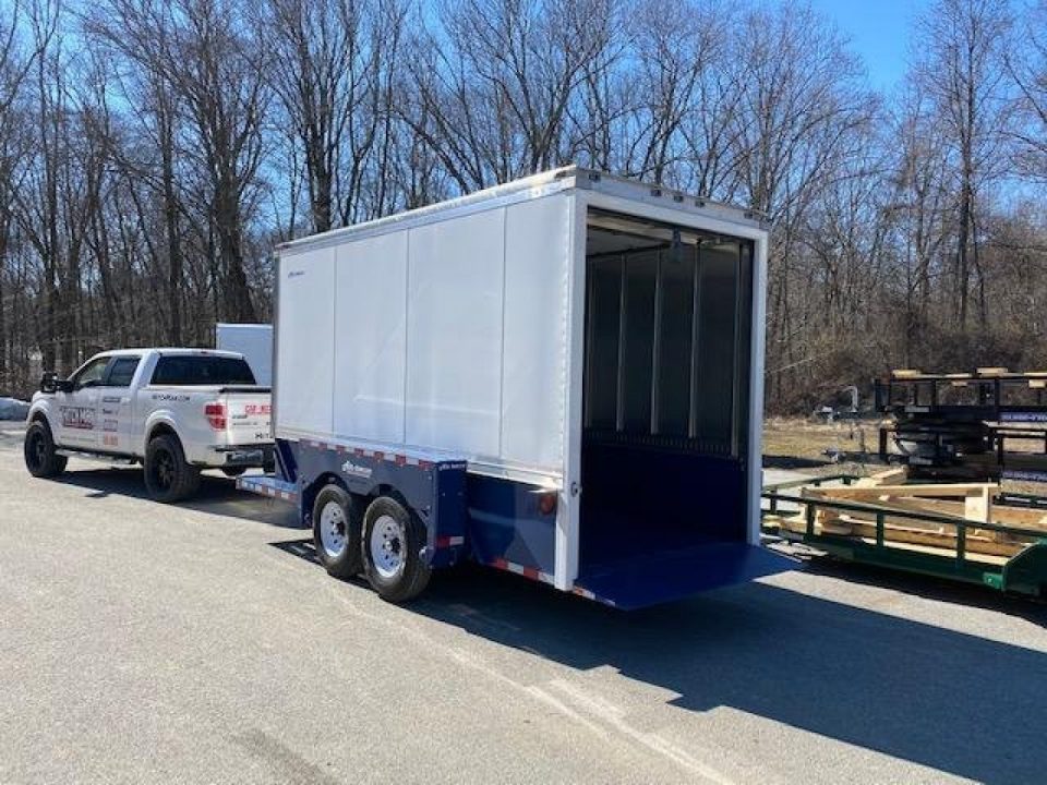 New 6'3" x 15'9" Air-Tow E16-XL Enclosed Drop Deck Equipment Trailer 14.7k