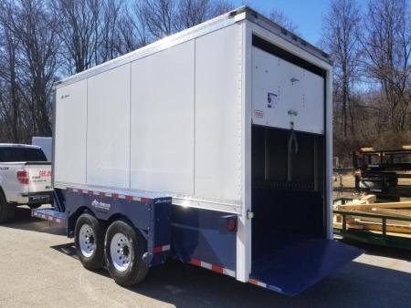 New 6'3" x 15'9" Air-Tow E16-XL Enclosed Drop Deck Equipment Trailer 14.7k