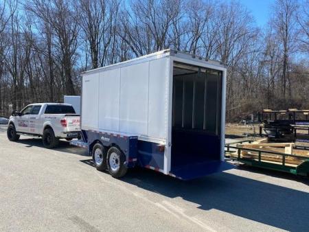 New 6'3" x 15'9" Air-Tow E16-XL Enclosed Drop Deck Equipment Trailer 14.7k