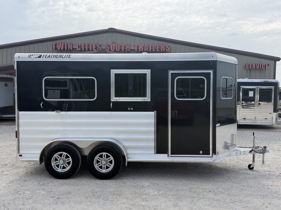 Used 2025 Featherlite 2 Horse Bumper Pull Horse Trailer