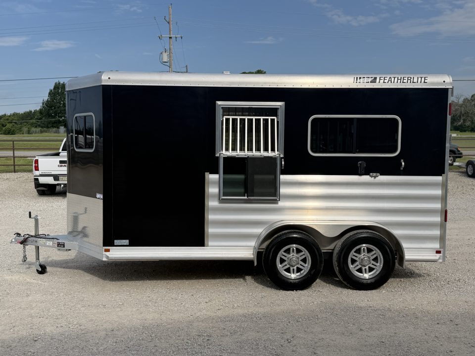 Used 2025 Featherlite 2 Horse Bumper Pull Horse Trailer