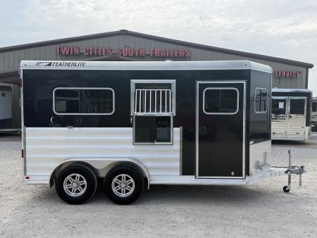 Used 2025 Featherlite 2 Horse Bumper Pull Horse Trailer