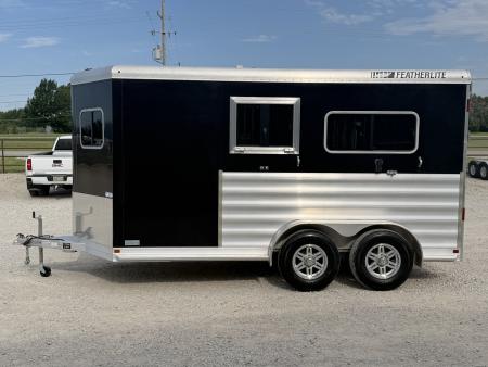 Used 2025 Featherlite 2 Horse Bumper Pull Horse Trailer