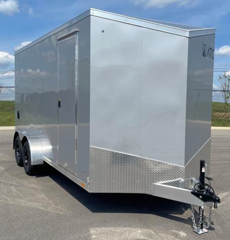 New ATC STo 400 Aluminum 7x16 Enclosed Cargo Trailer, Screwless, Torsion Axles, Aluminum Wheels