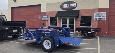 New 4'9" x 10' Air Tow SN10-55 Single Axle Drop Deck Flatbed Trailer 7.7k