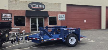 New 4'9" x 10' Air Tow SN10-55 Single Axle Drop Deck Flatbed Trailer 7.7k