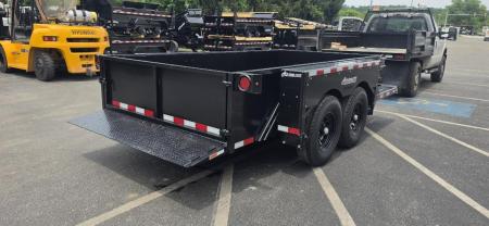 New 6'3" x 14' Air-Tow UT14-10 Drop Deck Utility Flatbed Equipment Trailer, 13.5k GVWR ***Includes Spare mount & Rear Gate Option