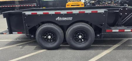 New 6'3" x 14' Air-Tow UT14-10 Drop Deck Utility Flatbed Equipment Trailer, 13.5k GVWR ***Includes Spare mount & Rear Gate Option