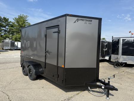 New 2027 Homesteader Trailer 7x14x7 Intrepid OHV Package W/ Polycor & Rear Spoiler Cargo / Enclosed Trailer