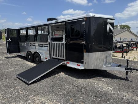 New 2026 Bar-M Trailers 8 PEN Stock / Stock Combo Trailer