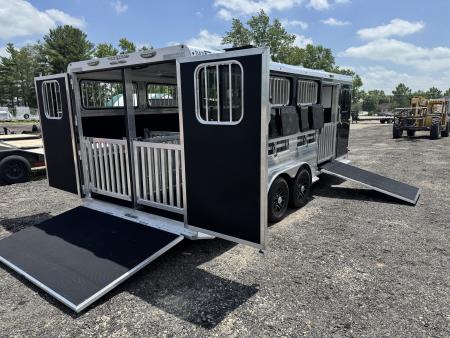 New 2026 Bar-M Trailers 8 PEN Stock / Stock Combo Trailer