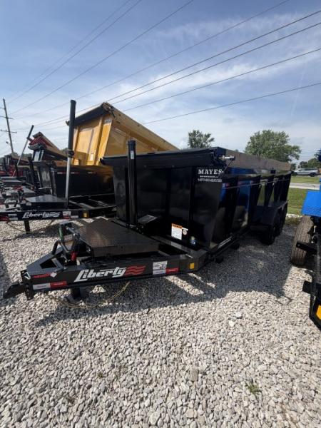New 2026 Liberty Dump Trailer LD14K83X16B8TS 83X16 TA TELESCOPIC W/ HIGH SIDES (GVW:15400) MIDNIGHT BLACK