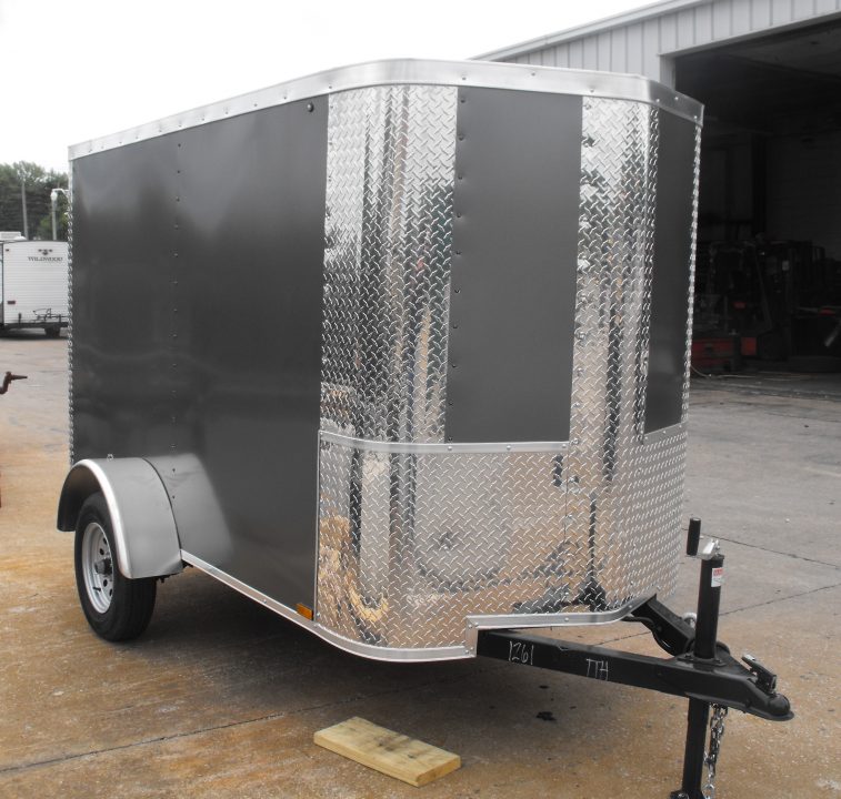 New Enclosed Trailer 4 X 8 Ramp Door 5' Int 080 Skin