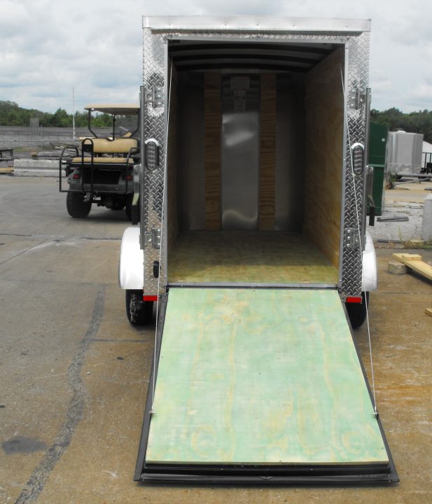 New Enclosed Trailer 4 X 8 Ramp Door 5' Int 080 Skin