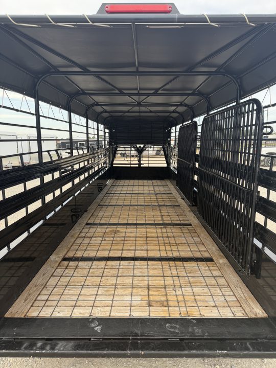 Used 2024 Gooseneck 24' Stock Gooseneck Stock Trailer